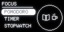 Pomodoro mode on Qubby's OLED screen